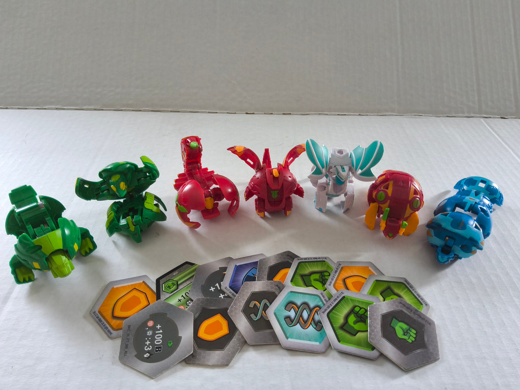 Bakugan Mixed Lot (7 Figures & BakuCores) - Good