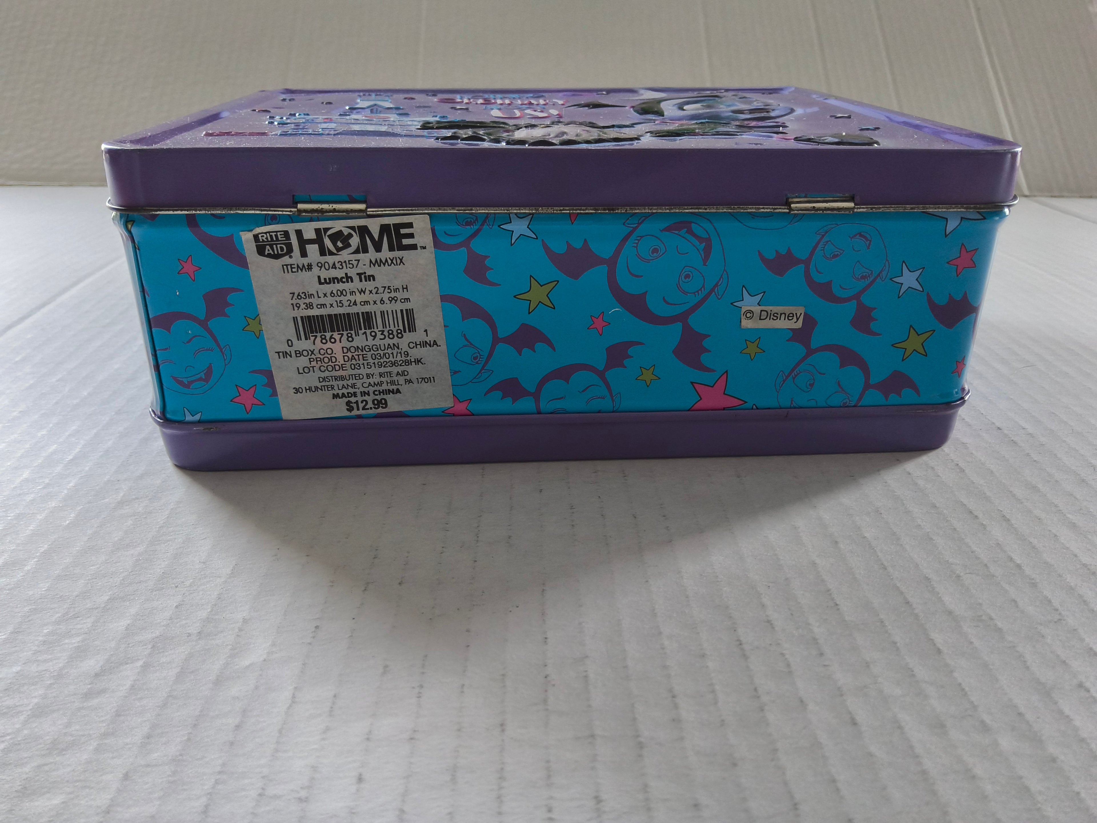 Disney Junior Vampirina Metal Lunch Box Tin - Excellent