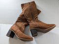 Target Women's Brown Knee-High Block Heel Boots - Size 5WC (Wide Calf) - Good