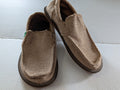 Sanuk Men's Tan Canvas Slip-On Loafers - Size 8 - Good